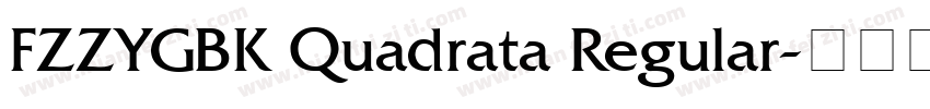 FZZYGBK Quadrata Regular字体转换
